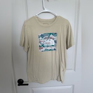 The North Face Tan Short Sleeve Tee with Graphic